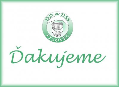 Poďakovanie nadácii EPH